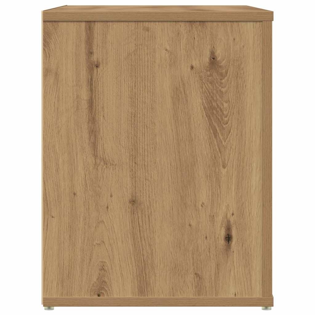VidaXL Schoenenbankje 100x35x45 cm bewerkt hout artisanaal eikenkleur