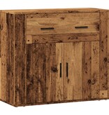VidaXL Dressoir 80x33x70 cm bewerkt hout oud houtkleurig