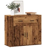 VidaXL Dressoir 80x33x70 cm bewerkt hout oud houtkleurig