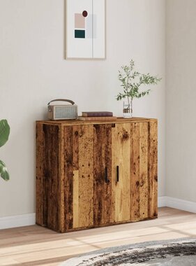 VidaXL Dressoir 80x33x70 cm bewerkt hout oud houtkleurig
