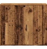 VidaXL Dressoir 80x33x70 cm bewerkt hout oud houtkleurig