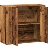 VidaXL Dressoir 80x33x70 cm bewerkt hout oud houtkleurig