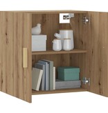 VidaXL Wandkast 60x31x60 cm bewerkt hout artisanaal eikenkleurig