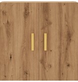 VidaXL Wandkast 60x31x60 cm bewerkt hout artisanaal eikenkleurig