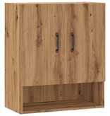 VidaXL Wandkast 60x31x70 cm bewerkt hout artisanaal eikenkleur