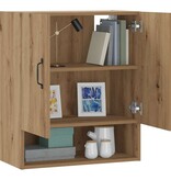 VidaXL Wandkast 60x31x70 cm bewerkt hout artisanaal eikenkleur