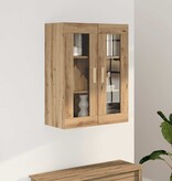 VidaXL Hangkast 69,5x34x90 cm artisanaal eikenkleurig