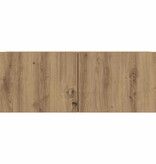 VidaXL Tv-meubels 2 st wandgemonteerd 80x30x30cm artisanaal eikenkleur