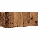 VidaXL Tv-meubels 2 st wandgemonteerd 80x30x30 cm oud houtkleurig