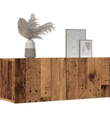 VidaXL Tv-meubels 2 st wandgemonteerd 80x30x30 cm oud houtkleurig