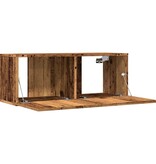 VidaXL Tv-meubels 2 st wandgemonteerd 80x30x30 cm oud houtkleurig