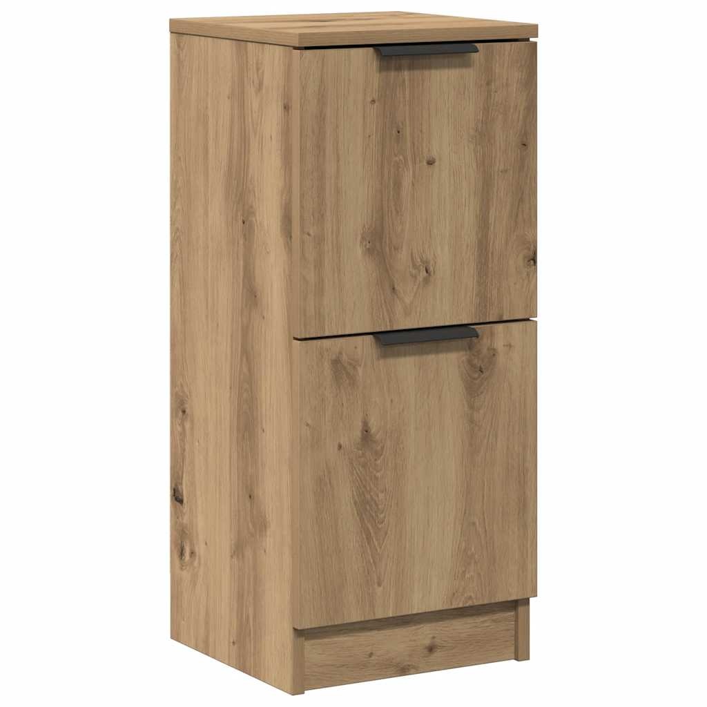 VidaXL Dressoir 30x30x70 cm bewerkt hout artisanaal eikenkleur