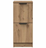 VidaXL Dressoir 30x30x70 cm bewerkt hout artisanaal eikenkleur
