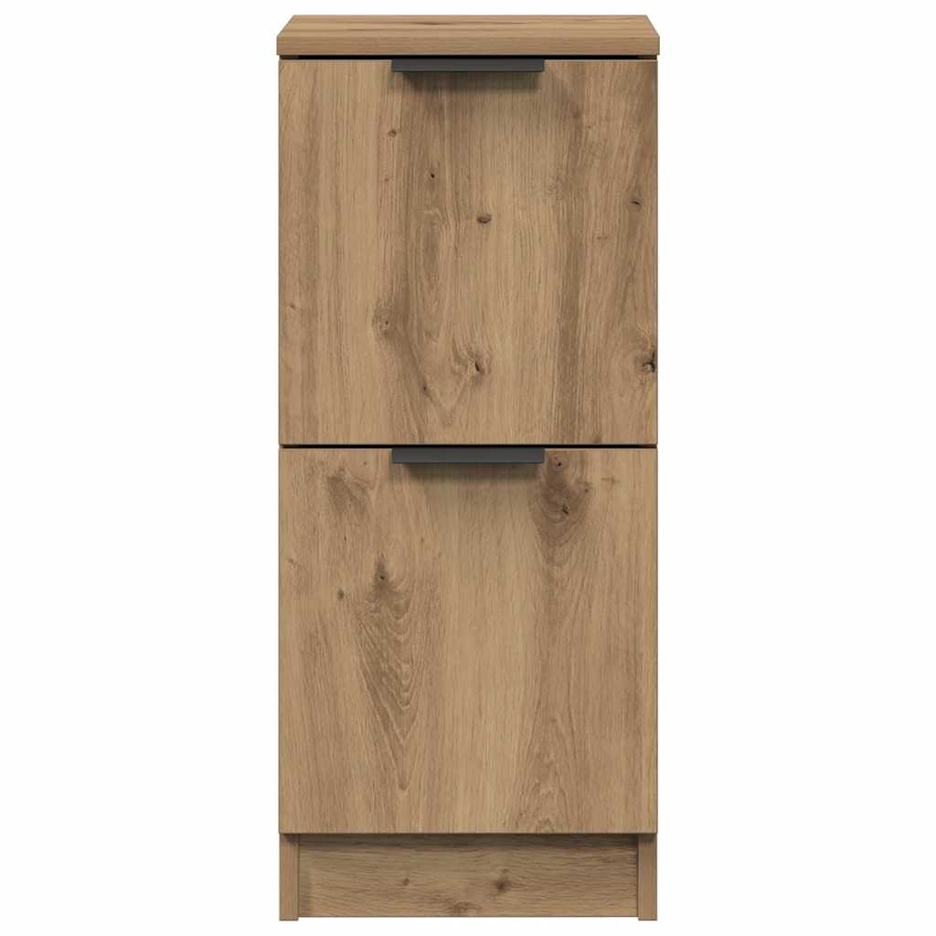 VidaXL Dressoir 30x30x70 cm bewerkt hout artisanaal eikenkleur