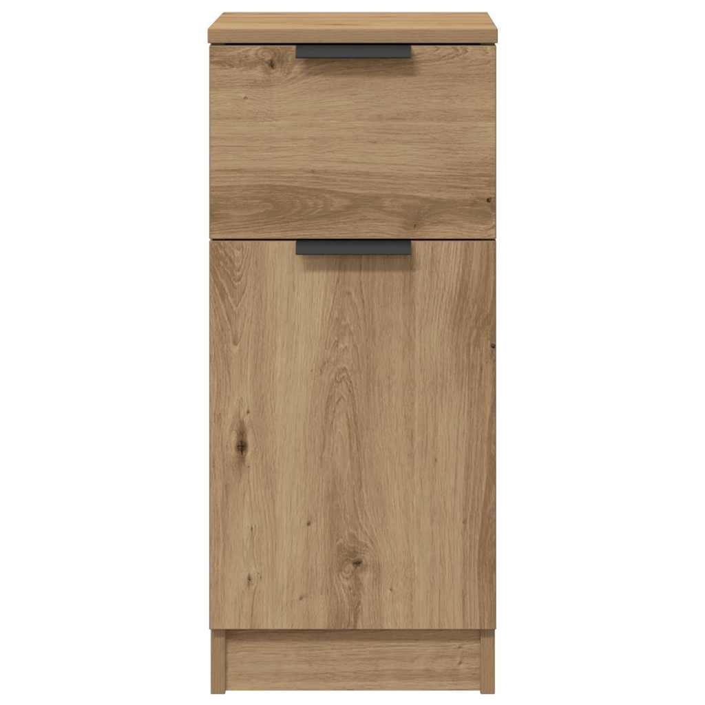 VidaXL Dressoir 30x30x70 cm bewerkt hout artisanaal eikenkleur