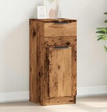 VidaXL Dressoir 30x30x70 cm bewerkt hout oud houtkleurig