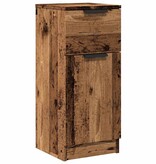 VidaXL Dressoir 30x30x70 cm bewerkt hout oud houtkleurig