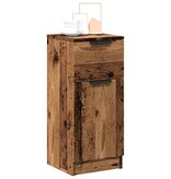 VidaXL Dressoir 30x30x70 cm bewerkt hout oud houtkleurig
