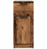 VidaXL Dressoir 30x30x70 cm bewerkt hout oud houtkleurig