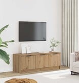 VidaXL Tv-meubel 102x35x36,5 cm bewerkt hout artisanaal eikenkleur