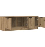 VidaXL Tv-meubel 102x35x36,5 cm bewerkt hout artisanaal eikenkleur