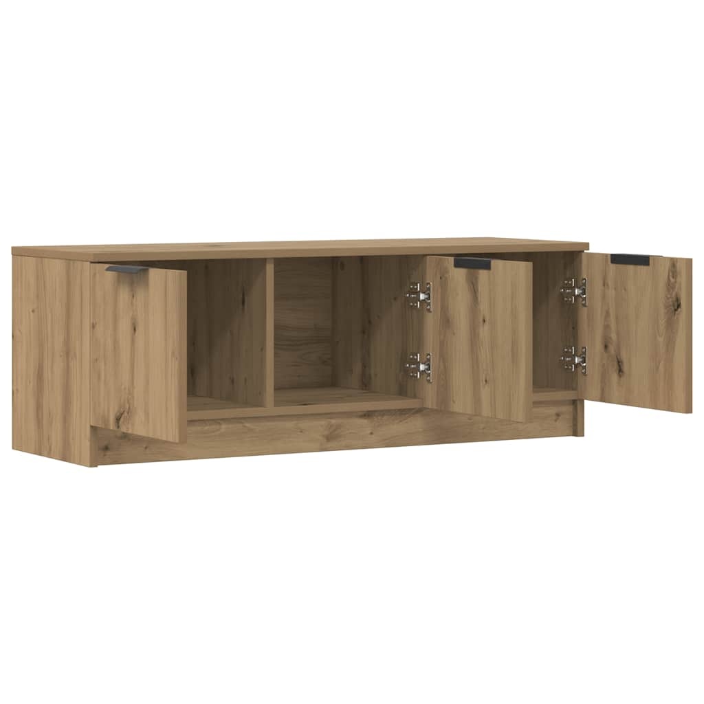 VidaXL Tv-meubel 102x35x36,5 cm bewerkt hout artisanaal eikenkleur