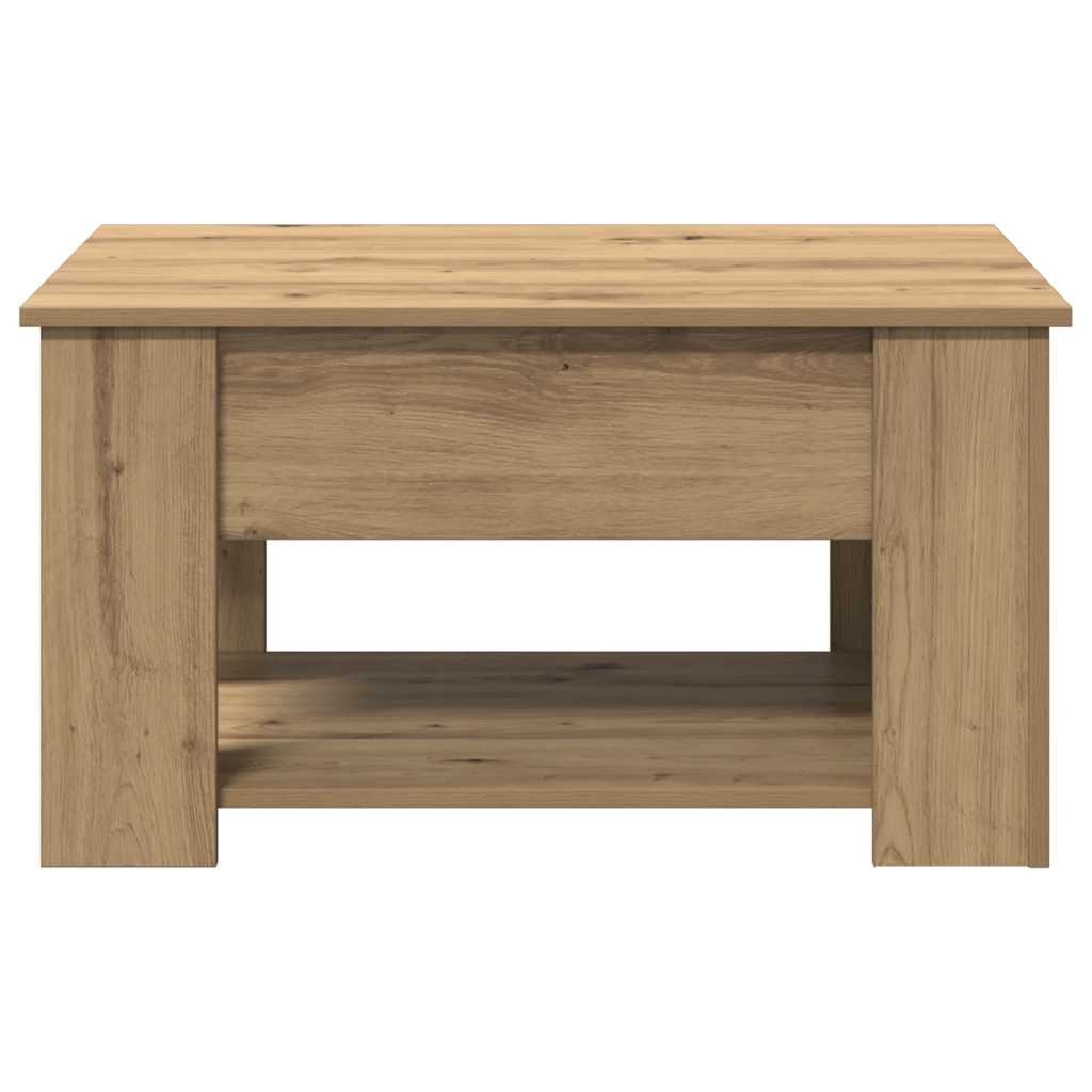 VidaXL Salontafel 79x49x41 cm bewerkt hout artisanaal eikenkleur