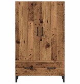 VidaXL Hoge kast 70x31x115 cm bewerkt hout oud houtkleurig