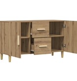 VidaXL Dressoir 100x36x60 cm bewerkt hout artisanaal eikenkleurig