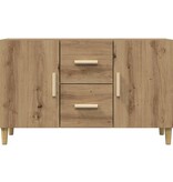 VidaXL Dressoir 100x36x60 cm bewerkt hout artisanaal eikenkleurig
