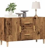 VidaXL Dressoir 100x36x60 cm bewerkt hout oud houtkleurig