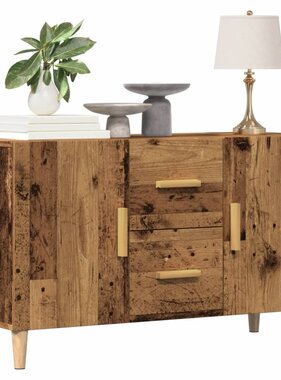 VidaXL Dressoir 100x36x60 cm bewerkt hout oud houtkleurig