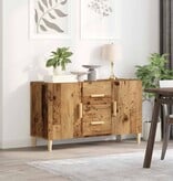 VidaXL Dressoir 100x36x60 cm bewerkt hout oud houtkleurig