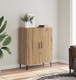 VidaXL Dressoir 70x34x90 cm bewerkt hout artisanaal eikenkleur