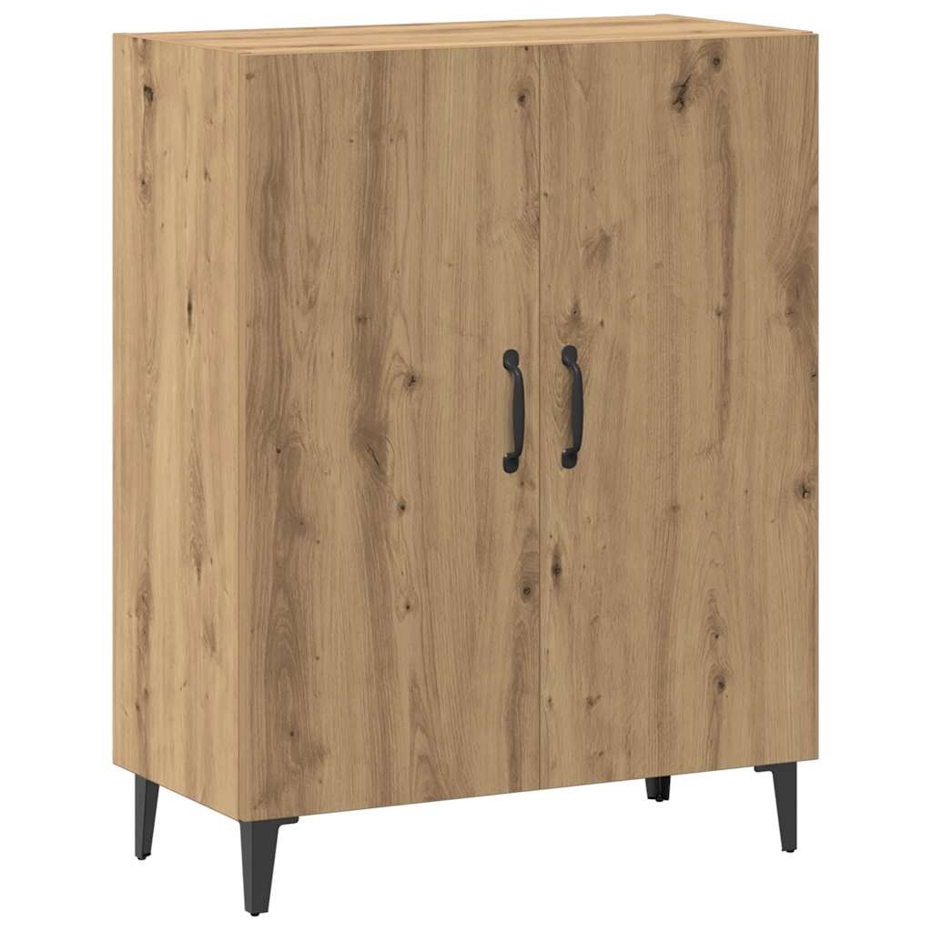 VidaXL Dressoir 70x34x90 cm bewerkt hout artisanaal eikenkleur