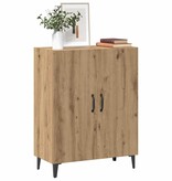 VidaXL Dressoir 70x34x90 cm bewerkt hout artisanaal eikenkleur