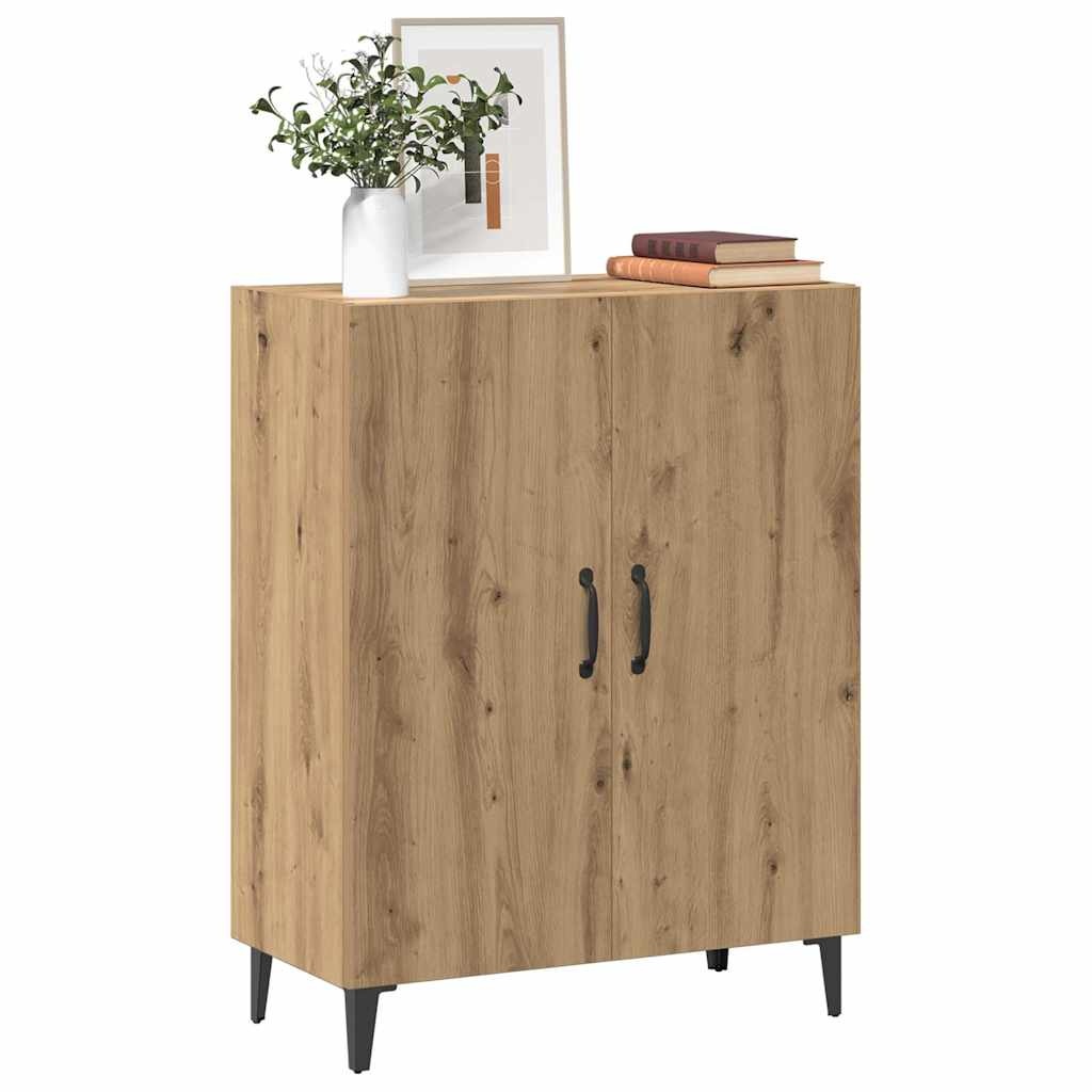 VidaXL Dressoir 70x34x90 cm bewerkt hout artisanaal eikenkleur