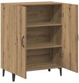 VidaXL Dressoir 70x34x90 cm bewerkt hout artisanaal eikenkleur