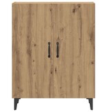 VidaXL Dressoir 70x34x90 cm bewerkt hout artisanaal eikenkleur