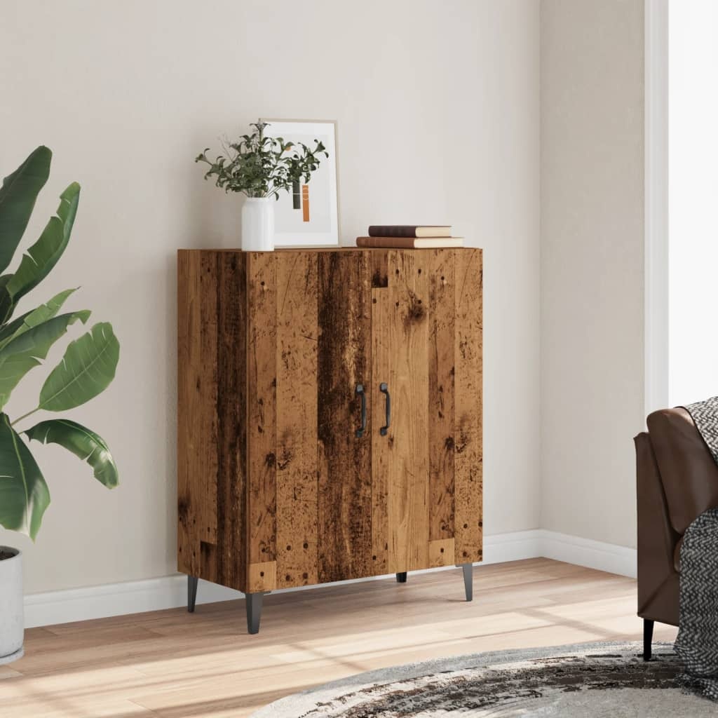 VidaXL Dressoir 70x34x90 cm bewerkt hout oud houtkleurig