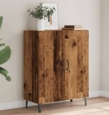 VidaXL Dressoir 70x34x90 cm bewerkt hout oud houtkleurig