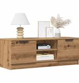 VidaXL Tv-meubel 102x35x36,5 cm bewerkt hout artisanaal eikenkleur