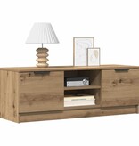 VidaXL Tv-meubel 102x35x36,5 cm bewerkt hout artisanaal eikenkleur
