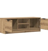 VidaXL Tv-meubel 102x35x36,5 cm bewerkt hout artisanaal eikenkleur