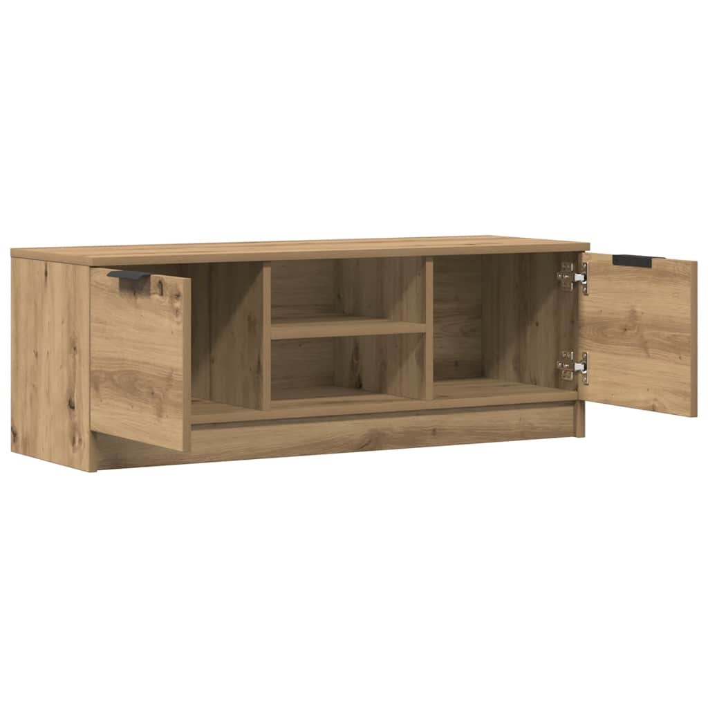 VidaXL Tv-meubel 102x35x36,5 cm bewerkt hout artisanaal eikenkleur