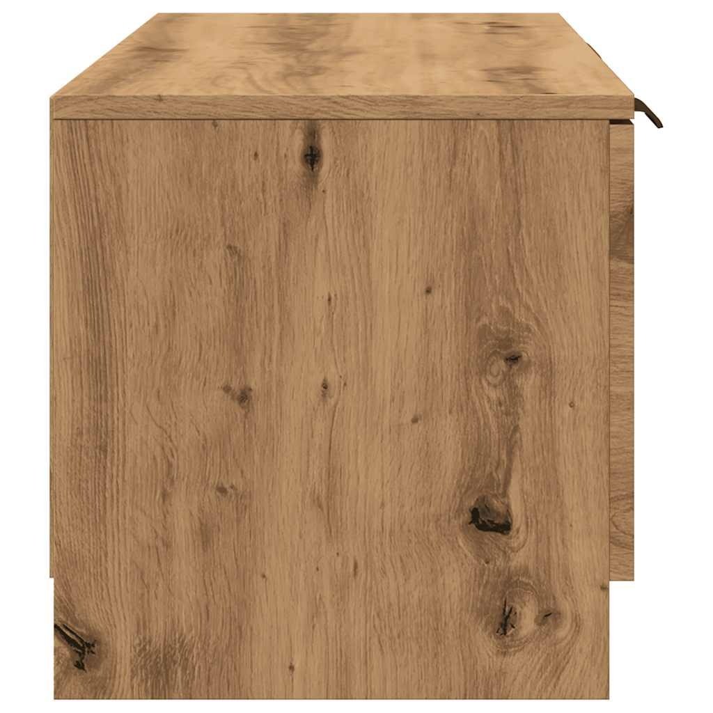 VidaXL Tv-meubel 102x35x36,5 cm bewerkt hout artisanaal eikenkleur