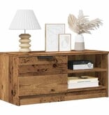 VidaXL Tv-meubel 80x35x36,5 cm bewerkt hout oud houtkleurig