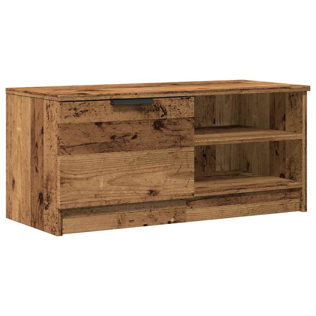 VidaXL Tv-meubel 80x35x36,5 cm bewerkt hout oud houtkleurig