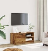 VidaXL Tv-meubel 80x35x36,5 cm bewerkt hout oud houtkleurig