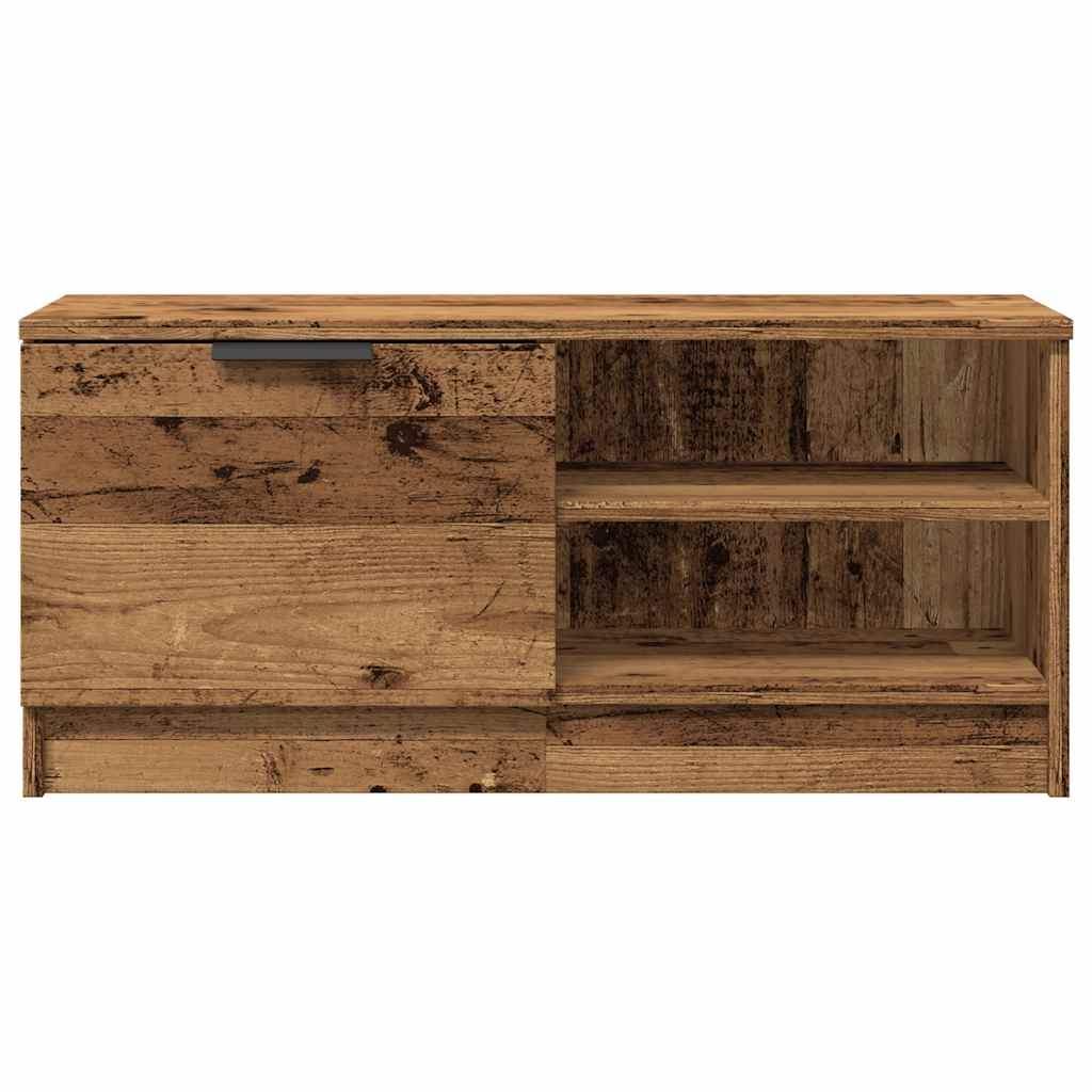 VidaXL Tv-meubel 80x35x36,5 cm bewerkt hout oud houtkleurig